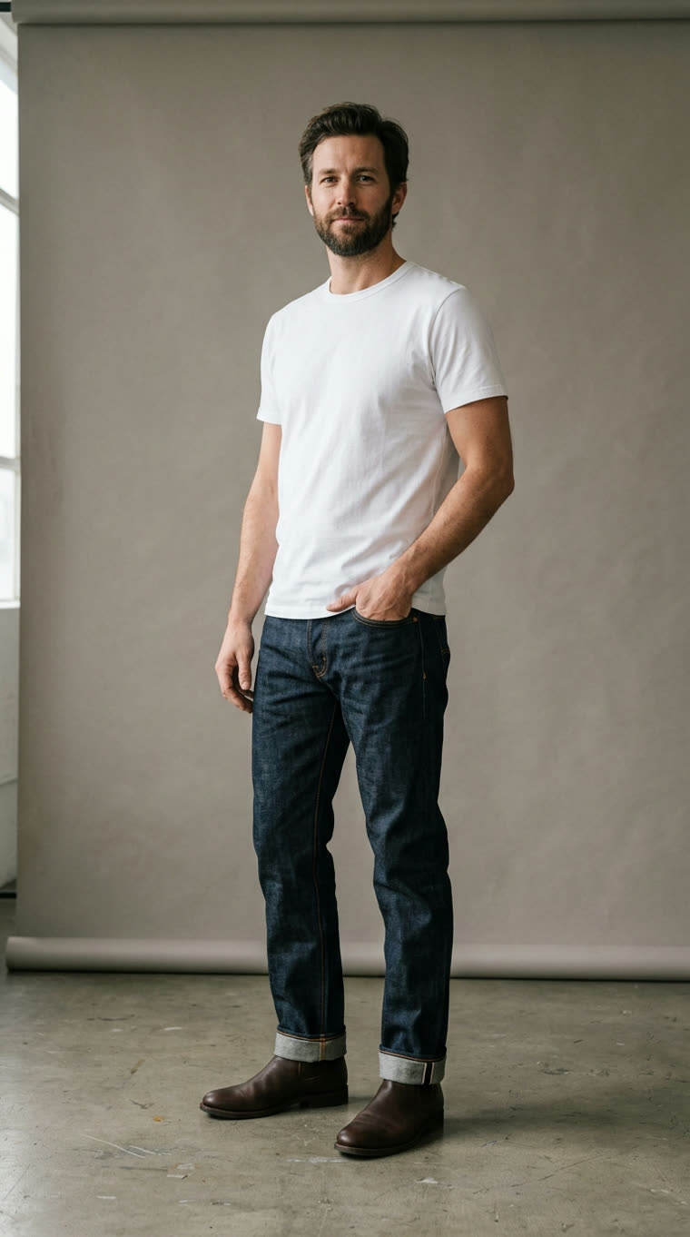Foreman Straight Jean — angle