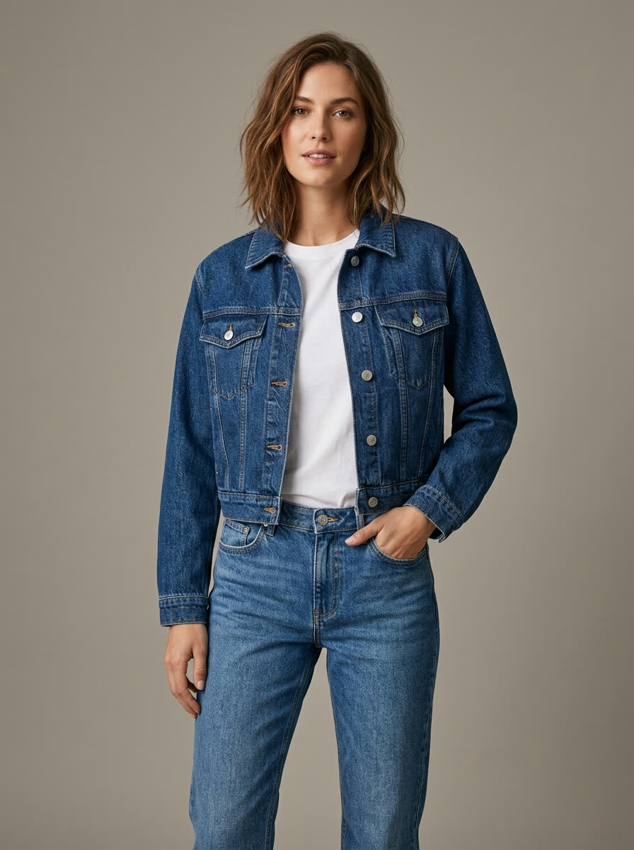 Reyna Cropped Trucker